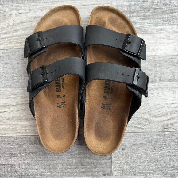 Birkenstock Arizona Slide Sandals Brown Size 41/US 10 Excellent condition - Picture 1 of 7